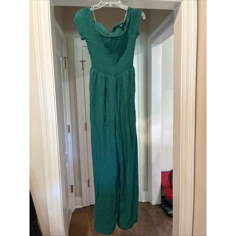 Green Retro Pantsuit Size Medium Boho Casual dressy